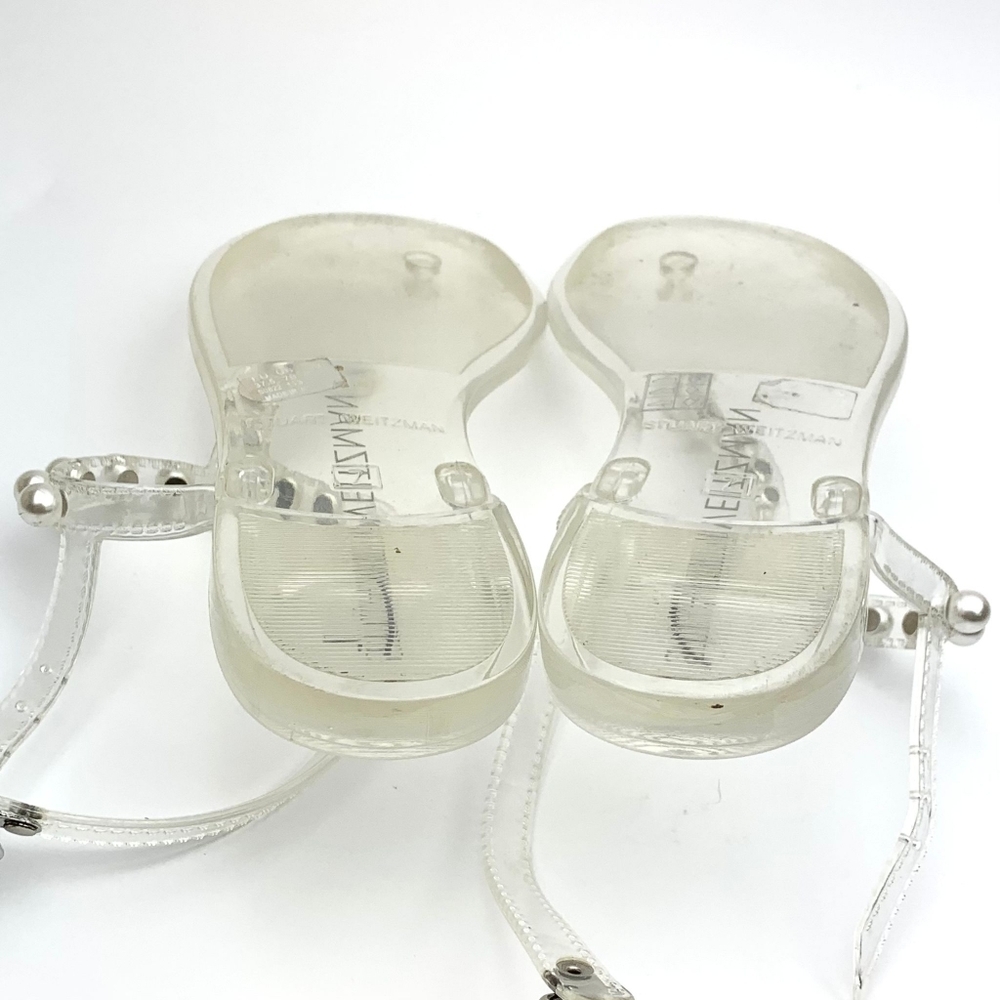 STUART WEITZMAN Goldie Jelly Slingback Thong Sandals sz 7 - Picture 10 of 11